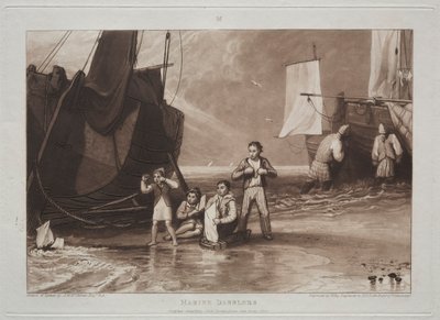 Liber Studiorum: Aficionados al mar de Joseph Mallord William Turner