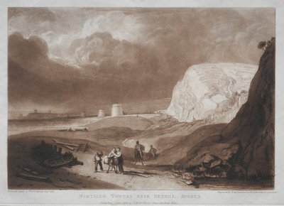 Liber Studiorum: Torres Martello, cerca de Bexhill, Sussex de Joseph Mallord William Turner