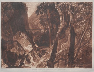 Liber Studiorum: Molino cerca de la Gran Cartuja, Dauphiny de Joseph Mallord William Turner