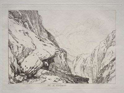 Liber Studiorum: Monte St. Gothard de Joseph Mallord William Turner