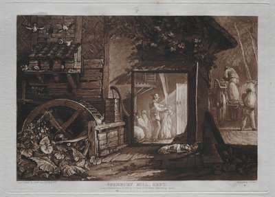 Liber Studiorum: Molino de Pembury, Kent de Joseph Mallord William Turner