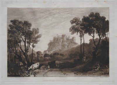 Liber Studiorum: El castillo sobre los prados de Joseph Mallord William Turner