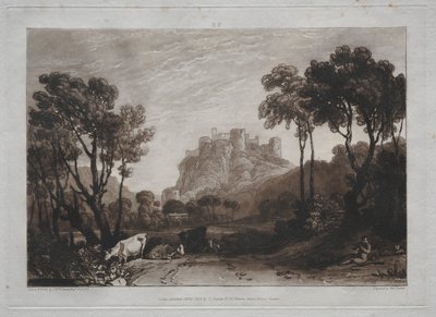 Liber Studiorum: El castillo sobre los prados de Joseph Mallord William Turner