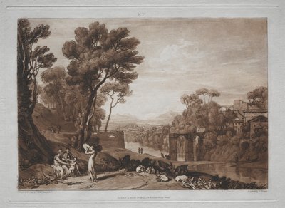 Liber Studiorum: La Mujer y la Pandereta de Joseph Mallord William Turner