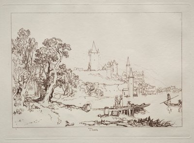 Liber Studiorum: Ville de Thun, Suiza de Joseph Mallord William Turner