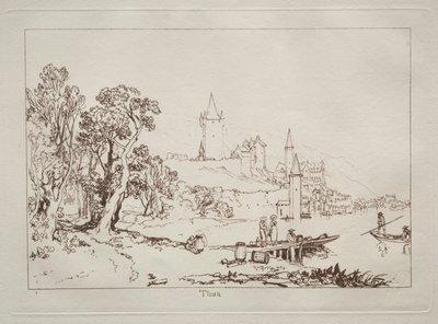 Liber Studiorum: Ville de Thun, Suiza de Joseph Mallord William Turner