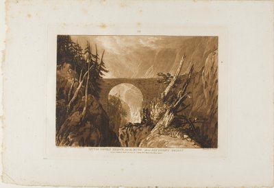 Puente del Diablillo, lámina 19 del Liber Studiorum de Joseph Mallord William Turner