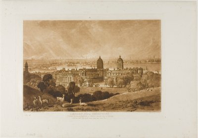 Londres desde Greenwich, lámina 26 de Liber Studiorum de Joseph Mallord William Turner
