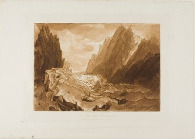 Mer de Glace, lámina 50 de Liber Studiorum de Joseph Mallord William Turner