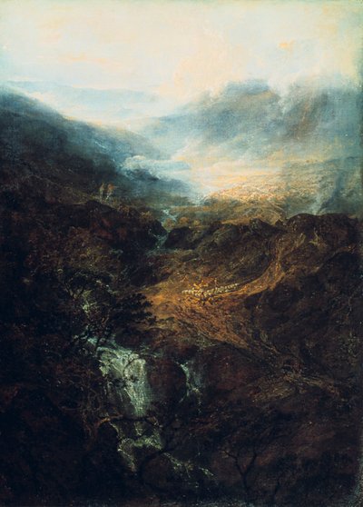 Mañana entre los Coniston Fells, Cumberland, 1798 de Joseph Mallord William Turner