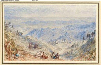 Mussooree y el Dhoon desde Landour de Joseph Mallord William Turner