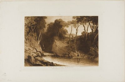 Cerca de Blair Athol, lámina 30 de Liber Studiorum de Joseph Mallord William Turner