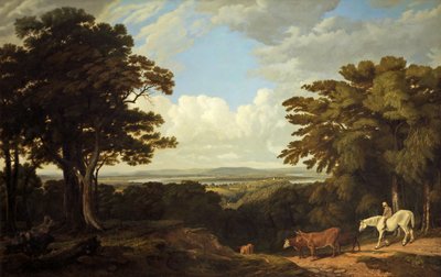 Newnham-on-Severn, Gloucestershire, desde Dean Hill de Joseph Mallord William Turner