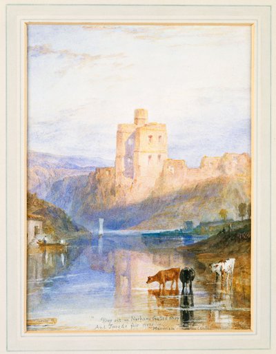 Castillo de Norham: Una ilustración de Marmion por Sir Walter Scott, 1818 de Joseph Mallord William Turner