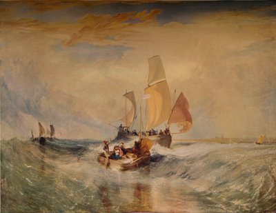 Ahora para el pintor, pasajeros de cuerda subiendo a bordo, 1827 de Joseph Mallord William Turner
