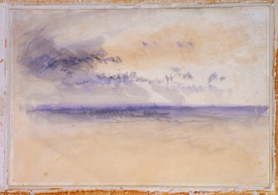 En la costa: paisaje marino y nubes de Joseph Mallord William Turner