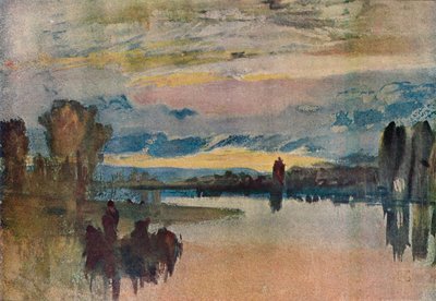 En el Lago de Petworth - Tarde de Joseph Mallord William Turner