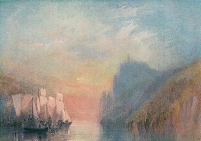 En el Rin, c. 1825 de Joseph Mallord William Turner