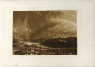 Turbera, Escocia, lámina 45 de Liber Studiorum de Joseph Mallord William Turner