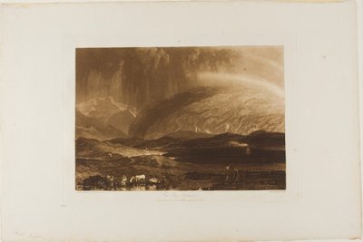 Turbera, Escocia, lámina 45 de Liber Studiorum de Joseph Mallord William Turner