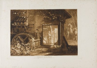 Molino de Pembury, Kent, lámina 12 de Liber Studiorum de Joseph Mallord William Turner