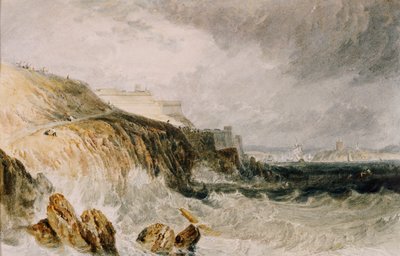 Ciudadela de Plymouth, una tormenta, 1815 de Joseph Mallord William Turner