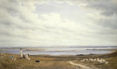 Puerto de Portsmouth desde Portsdown Hill de Joseph Mallord William Turner
