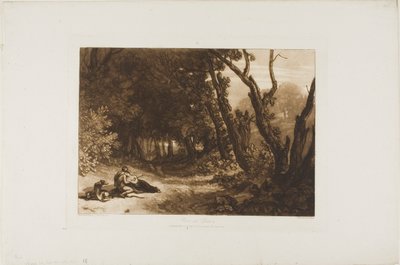 Procris y Céfalo, lámina 41 de Liber Studiorum de Joseph Mallord William Turner