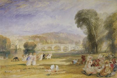 Richmond Hill y Puente, Surrey, c.1828-9 de Joseph Mallord William Turner