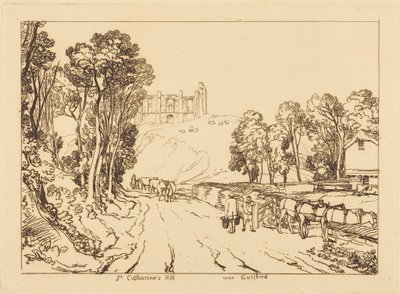 Colina de Santa Catalina cerca de Guildford de Joseph Mallord William Turner