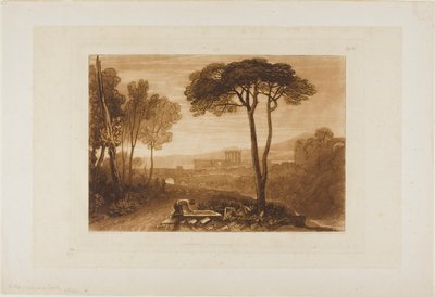 Escena en la Campagna, placa 38 de Liber Studiorum de Joseph Mallord William Turner