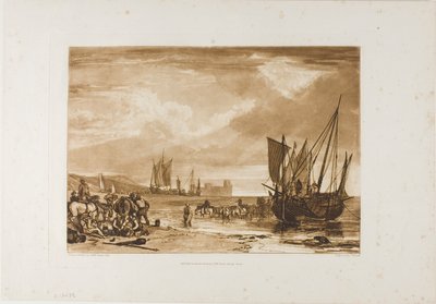 Escena en la Costa Francesa, placa 4 de Liber Studiorum de Joseph Mallord William Turner