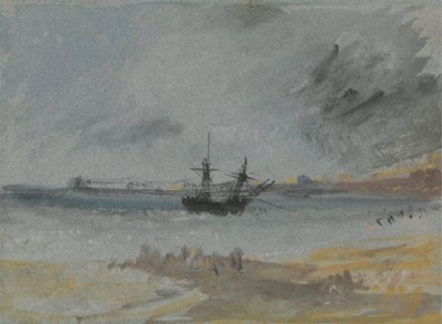 Barco encallado Brighton de Joseph Mallord William Turner