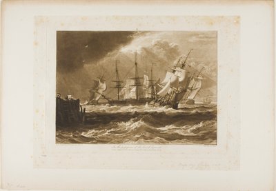Barcos en una Brisa, lámina 10 de Liber Studiorum de Joseph Mallord William Turner