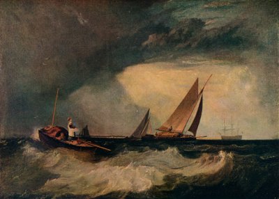 Pescador de Shoeburyness saludando a un Whitstable Hoy, también conocido como El barco piloto y El gorro rojo de Joseph Mallord William Turner