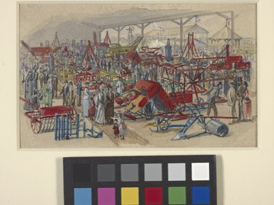 State Fair (acuarela sobre lápiz sobre papel blanco hueso) de Joseph Mallord William Turner