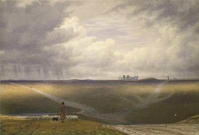 Stonehenge - Un día lluvioso de Joseph Mallord William Turner