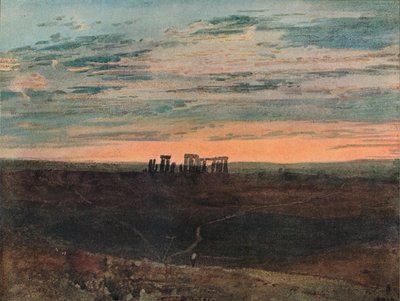 Stonehenge: Atardecer, 1909 de Joseph Mallord William Turner