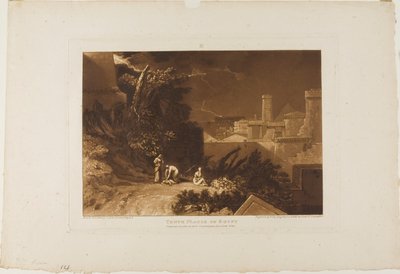 La décima plaga de Egipto, lámina 61 de Liber Studiorum de Joseph Mallord William Turner