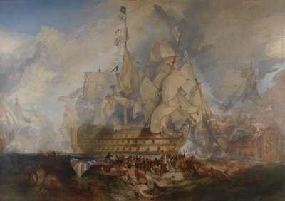 La batalla de Trafalgar, 21 de octubre de 1805 de Joseph Mallord William Turner