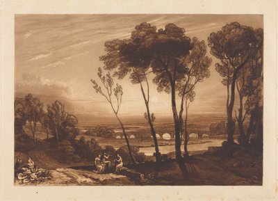 El puente a media distancia de Joseph Mallord William Turner