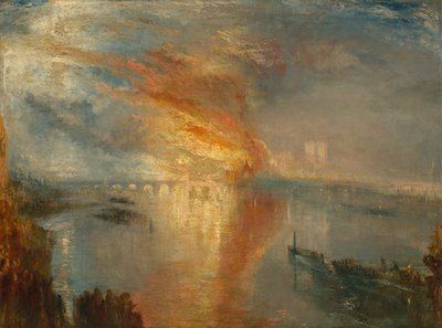 El incendio de las Casas de los Lores y los Comunes, 16 de octubre de 1834 de Joseph Mallord William Turner