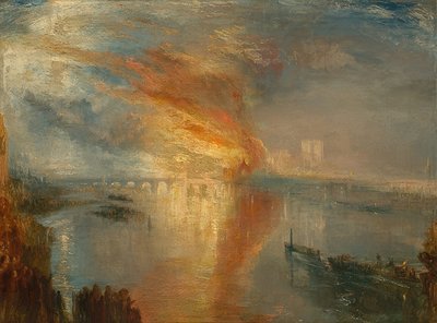 El incendio de las Casas de los Lores y los Comunes, 16 de octubre de 1834 de Joseph Mallord William Turner