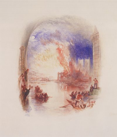 El incendio de las Casas del Parlamento de Joseph Mallord William Turner