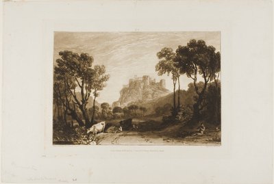 El castillo sobre los prados, lámina 8 de Liber Studiorum de Joseph Mallord William Turner