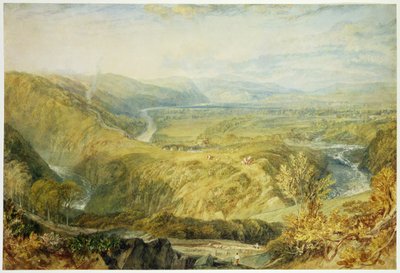 El recodo del Lune, mirando hacia el castillo de Hornby, 1816-18 de Joseph Mallord William Turner