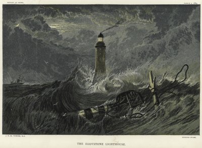 El faro de Eddystone en las rocas de Eddystone de Joseph Mallord William Turner