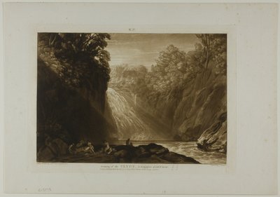 La Caída del Clyde, placa 18 de Liber Studiorum de Joseph Mallord William Turner