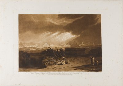 La Quinta Plaga de Egipto, lámina 16 de Liber Studiorum de Joseph Mallord William Turner