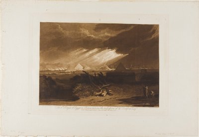 La quinta plaga de Egipto, lámina 16 de Liber Studiorum de Joseph Mallord William Turner